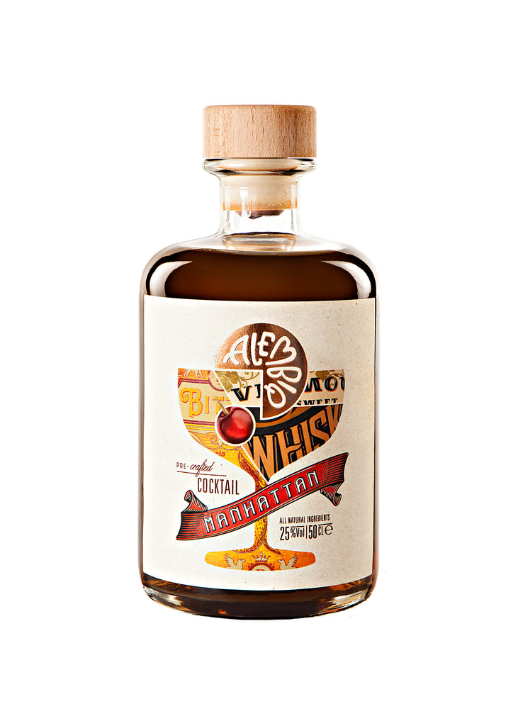 Alembiq Manhattan - pre-mixed urban craft cocktail - 50cl