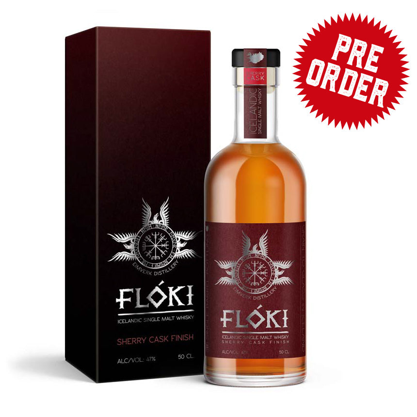 Flóki Icelandic Single Malt, Sherry Cask Finish -new 70cl bottles