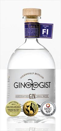 Ginologist Floral Small Batch Gin - (Recipe 01) 75cl - South African - Only Here 4 by HG&S Ltd