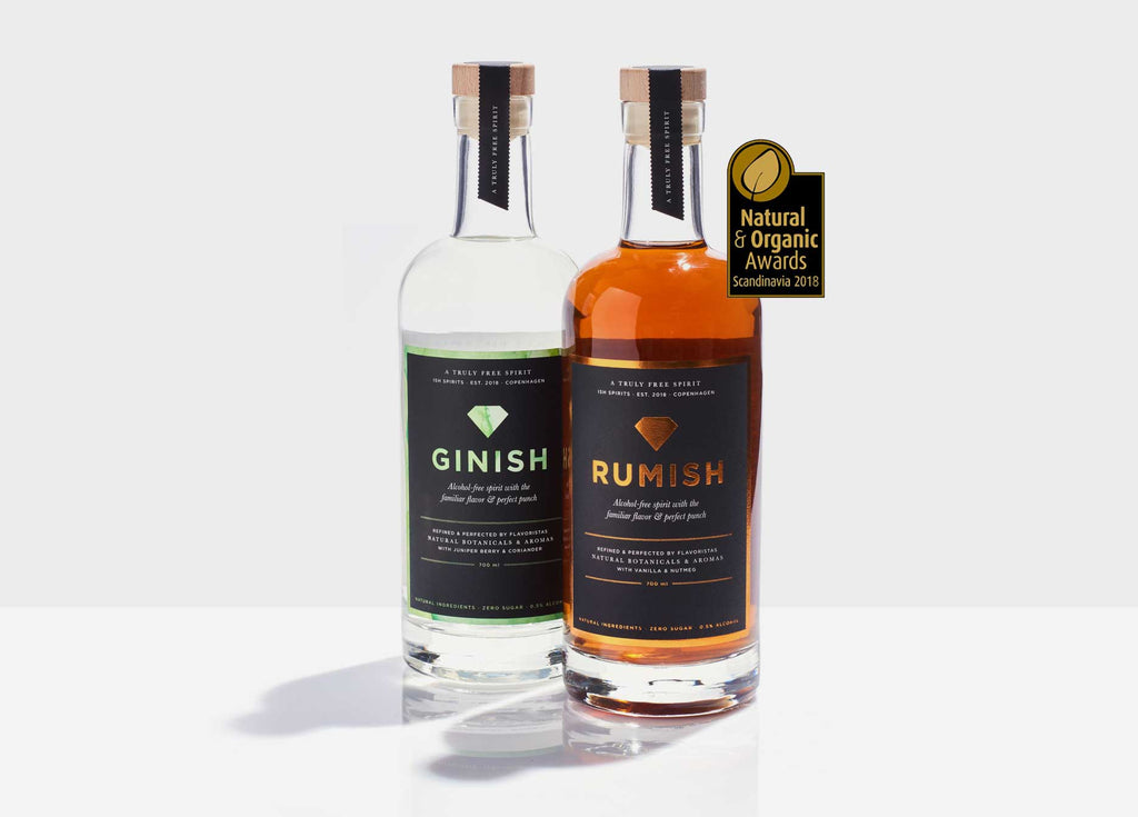 GinISH 50cl - 'Alcohol free' alternative to Gin (only 0.5% abv) - Danish - Only Here 4 by HG&S Ltd